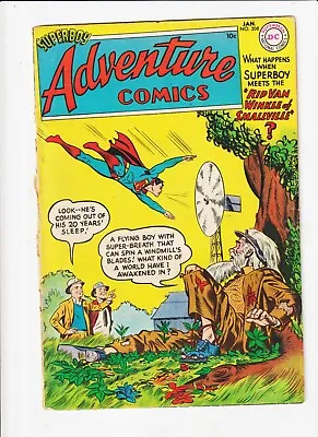 Buy Adventure Comics #208 1955- SUPERBOY- Aquaman- Green Arrow DC GOLDEN AGE • 51.37£