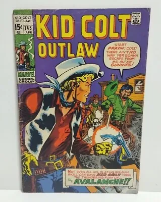 Buy Kid Colt Outlaw #145 April 1970 Early Bronze Age Western Comic Book Lot Of 1 VG+ • 2.38£