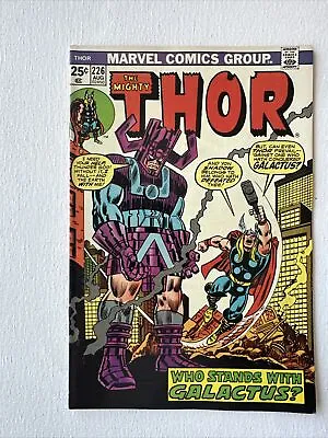 Buy Thor #226  Marvel 1976  Who Stands With Galactus?  2nd App Firelord. VF • 11.85£