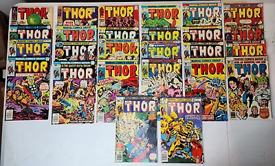 Buy THE MIGHTY THOR #144 149 153 238-253 255 259-263 283 Comic Book Lot Of 26 Books • 102.54£