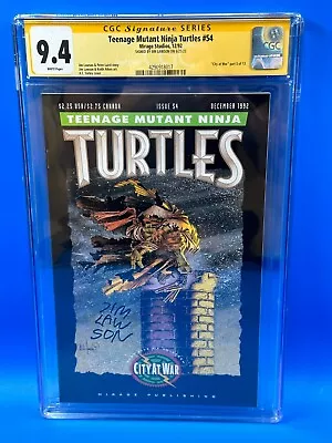 Buy Teenage Mutant Ninja Turtles #54 - Mirage Studios - CGC SS 9.4 - Sig Jim Lawson • 120.91£