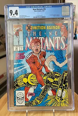 Buy New Mutants 95 Cgc 9.4 White Pages Liefeld Death Of Warlock • 43.81£