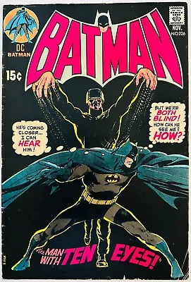 Buy BATMAN #226 (1970, DC)  1st APP MAN W/TEN EYES, NEAL ADAMS Cover (FN/VF) • 32.13£