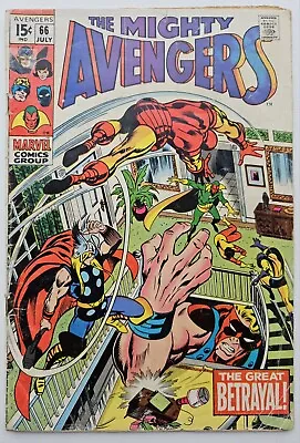 Buy Avengers #66 (1969) 1st Adamantium Marvel VG/FN • 12.82£
