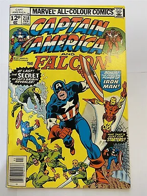 Buy CAPTAIN AMERICA #218 Marvel Comics 1978 UK Price NM- • 4.95£