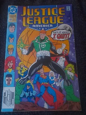 Buy Justice League Of America #63 June 1992. DC COMICS. RARE. Collectable.  • 3.99£