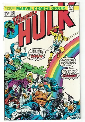 Buy The Incredible Hulk Vol. 1 #190 Aug 1975 Art By Herb Trimpe Marvel Comics • 13.49£