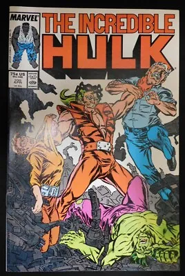 Buy Incredible Hulk 330 Marvel Comic 1st Mcfarlane Death Thunderbolt Ross 1987 Fn+ • 15.99£
