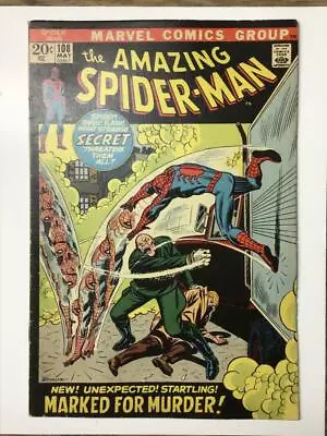Buy The Amazing Spider-Man #108/Bronze Age Marvel Comic Book/1st Sha-Shan/FN- • 23.71£