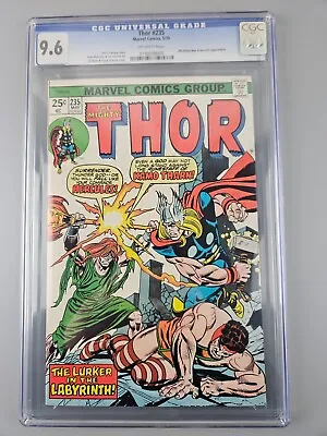 Buy THOR #235 CGC 9.6 OW Pages May 1975 1st Apper. Kamo Tharnn CONWAY KANE BUSCEMA • 139.88£