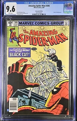 Buy Amazing Spider-man #205 Newsstand Cgc 9.6 Nm+ White Pages Marvel Comics 1980 • 146.05£