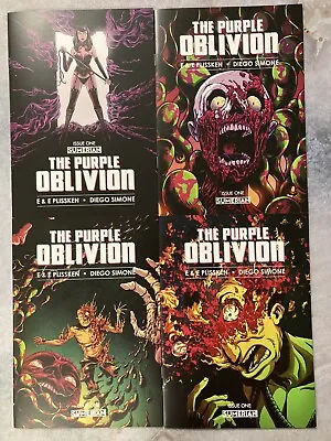 Buy The Purple Oblivion #1 Set Of 4 Ltd Ed /1000 Plissken Variant Comic Book Ba • 15.93£
