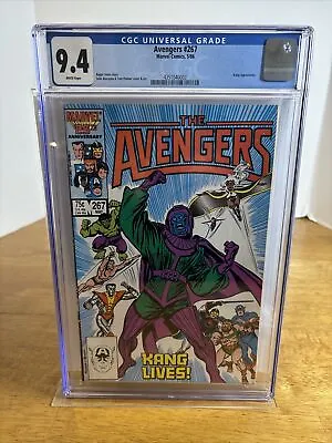 Buy Avengers #267 CGC 9.4 Kang Appearance Marvel Comics 1986 WHITE Pages • 59.13£