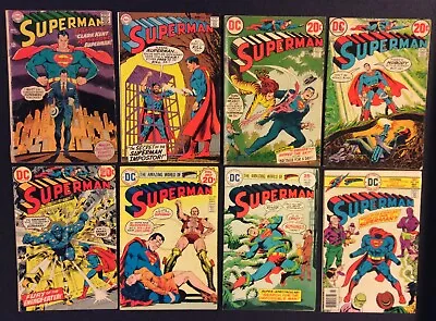 Buy SUPERMAN #201 225 256 257 258 281 285 299 Comic Books DC 1967-1976 Reader Copies • 24.12£