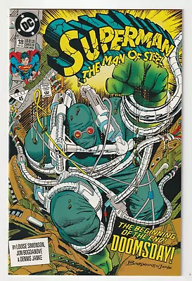 Buy Superman Man Of Steel #18 (DC Comics 1992) NM 1st Doomsday 1st Print Huge Key • 24.13£