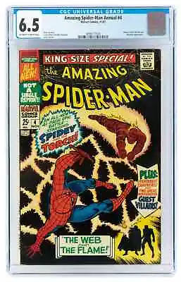 Buy Amazing Spider-Man Annual #4 CGC 6.5 Graded Original Marvel Comic Book • 94.87£
