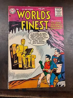 Buy WORLD'S FINEST #81  (DC COMICS) 1956 Vg/ Fn Origin Re- Told! • 150.15£