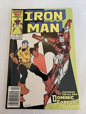 Buy Marvel IRON MAN #213 New Dominic Fortune! Iron Man Collection 4 Sale! • 4.74£
