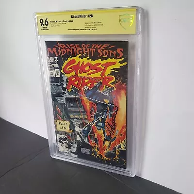 Buy Ghost Rider#28 CBCS 9.6 1st Appearance Of The Midnight Sons Marvel 1992 Direct. • 149.61£