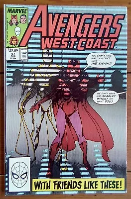 Buy West Coast Avengers 47, John Byrne, Wandavision, Marvel Comics, August 1989, Fn- • 5.99£