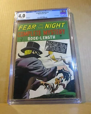Buy Complete Mystery 3 CGC 4 FEAR IN THE NIGHT 1948 Stan Lee Marvel Horror2057226005 • 481.44£