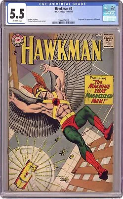 Buy Hawkman #4 CGC 5.5 1964 3900475012 1st App. And Origin Zatanna • 457.29£