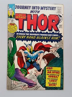 Buy Thor Journey Into Mystery #110 Vg+ (4.5) November 1964 Marvel Comics ** • 29.99£