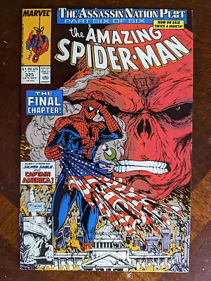 Buy Amazing Spider-Man #325 NM- Marvel 1989 Todd McFarlane Captain America Red Skull • 27.98£