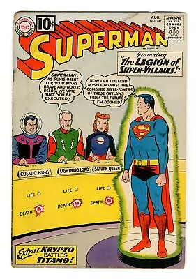 Buy Superman #147 GD 2.0 1961 1st App. Legion Of Super-Villains • 86.97£