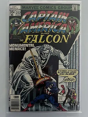 Buy Captain America #222 VF Bronze Age Comic Featuring The Falcon! • 15.95£