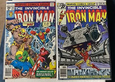 Buy Iron Man 114 & 116 (2) Key Issue Lot NM Marvel Comics 1978 Bronze Age 🔑NM • 14.30£