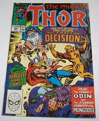 Buy Vintage 1989 The Mighty Thor #408 Marvel Comic Book • 7.99£