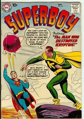 Buy Superboy #67 3.5 // Silver Age Curt Swan + Stan Kaye Cover • 41.80£