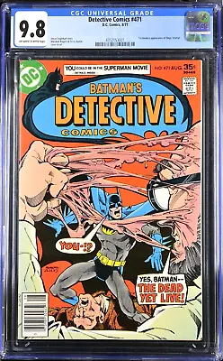 Buy Detective Comics #471 CGC 9.8 🔑 1st  Modern  Appearance Hugo Strange! 🔑 • 321.39£