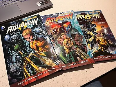Buy DC COMICS THE NEW 52 AQUAMAN Volume 1,2 & 3 Graphic Novel Gift Bundle Set • 14.99£