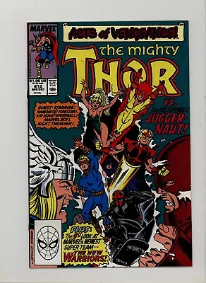 Buy Mighty Thor 412 NM- 1st App New Warriors Ron Frenz + Joe Sinnott Cover 1989 • 18.12£