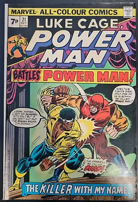 Buy Luke Cage Power Man #21 1974 Pence Variant • 6.95£