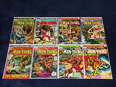 Buy Adventure Into Fear 10 - 19 1st Howard The Duck & Man-thing Solo Series 1972 Lot • 398.32£