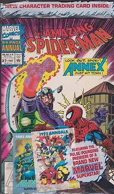 Buy The Amazing Spider-Man Annual #27  (Marvel - May 93) Open Polybag + 2 Cards. Vfn • 5.95£