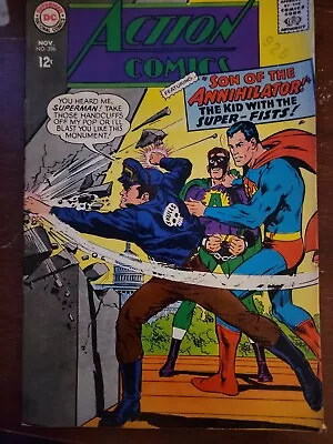 Buy Action Comics 356 Neal Adams Cover Annihilator Pocketbook Pete 1967 DC • 11.98£