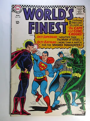 Buy World's Finest #159 Anti-Superman Anti-Batman, VG+, 4.5 (C), OWW Pages • 13.99£