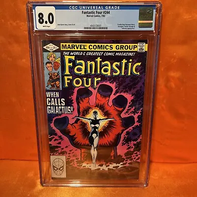 Buy 1982 Marvel Fantastic Four #244 1st Appearance Frankie Raye Nova Cgc 8.0 White • 55.31£