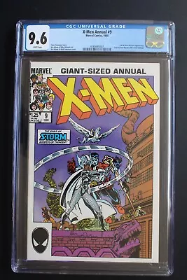 Buy X-MEN ANNUAL #9 STORM Goddess Of Thunder 1985 LOKI New Mutants ART ADAMS CGC 9.6 • 71.16£