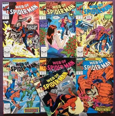 Buy Web Of Spider-Man #41, 42, 43, 44, 46, 47 & 49 (Marvel 1988) 7 X Comics. • 45£