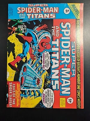 Buy Super Spider-man And The Titans #200 Marvel Uk Weekly 1976 • 4.95£