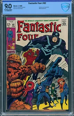 Buy Fantastic Four #82 Cbcs 9.0 Inhumans! Stan Lee & Jack Kirby Marvel 1969 Not Cgc • 176.76£