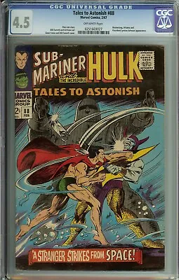 Buy Tales To Astonish #88 CGC 4.5 Hulk & Sub-Mariner Namor • 63.21£