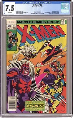 Buy Uncanny X-Men #104 CGC 7.5 1977 3901971009 1st App. Starjammers • 126.16£