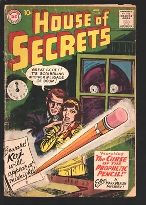 Buy House Of Secrets #23 1959-DC-1st Appearance Of Mark Merlin By Mort Meskin-rare-G • 179.89£