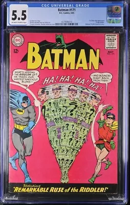 Buy Batman #171 D.C. Comics, 5/65 CGC 5.5 • 542.13£